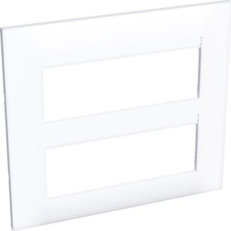 Plaque de finition Altira 2x3 postes entraxe 45mm blanc polaire (ALB44658)