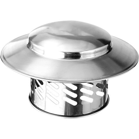 Capuchon De Cheminée - 1 Pièce - Acier Inoxydable 304 - Protection Pluie Et Débris - Pour Conduit De Ventilation - Diamètre 80 Mm (1/5)