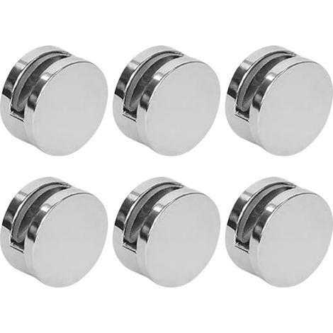 Unomor Lot de 6 pinces de fixation murales rondes en fer (1/5)