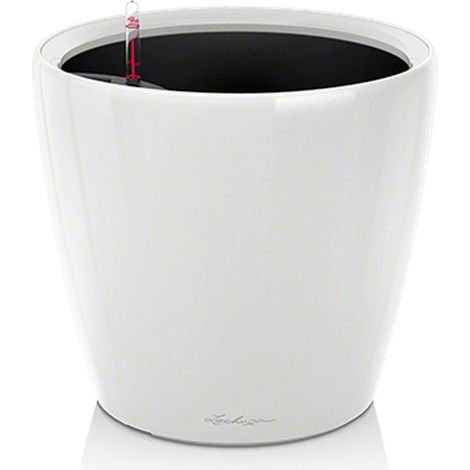 LECHUZA Pot de fleurs - Classico Premium LS 21 - Ø 22 x 20 cm - 3 L - Kit complet - Arrosage automatique - Rouge scarlet brillant (1/5)