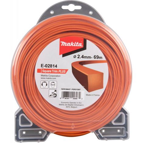 Makita Mähfaden 4kant 2,4 mm x 69 m, E-02814