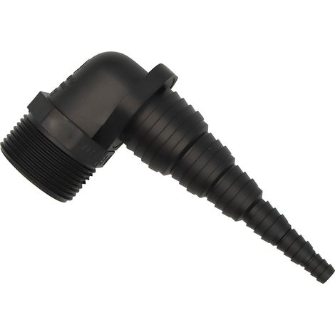 Haas OHA Pumpenanschluss Pumpenwinkel 90°, 1 1/4 Zoll AG - für Schläuche von Ø 8,3 bis 33,5 mm (1/2)