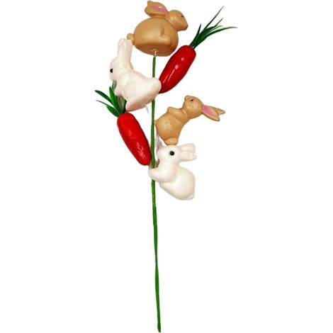 Blumenförmige Osterhasen-Dekoration im E-Stil für Zuhause, Einkaufszentren und Partyartikel. (1/2)