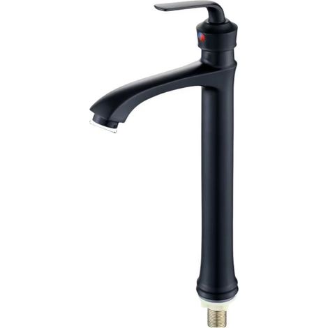 Washbasin faucet, single-hole bathroom sink with single cold water valve, under-counter faucet with single cold water valve tall black teapot with single cold water valve.