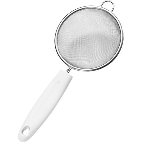 Espumadera de malla fina de acero inoxidable, colador de alimentos de malla fina, utensilio de cocina para filtrar aceite y desgrasar.