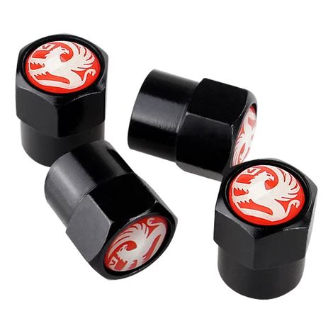(B-Noir) Bouchons de valve de pneu en alliage pour jantes de voiture, compatibles avec Vauxhall Logo Corsa Meriva Mokka Antara Maloo VXR8 Adam et Opel Meriva Omega (1/5)