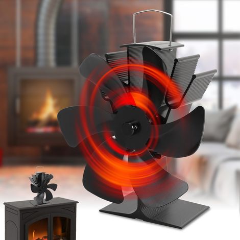 SWANEW Accessori per caminetti e stufe Ventilatore per stufe 6 pale a caldo autoalimentato senza elettricità (1/5)
