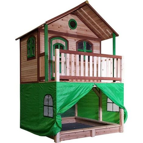 Tente pour maison de jeu enfant en polyester étanche – Dimensions 180x200x116 cm – Résistante aux UV – Fixation facile