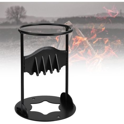 Outil de fendage de bûches en Fonte, Séparateur D'embrasement de Bois à Brûler for la Famille et Le Camping en Plein air (1/4)