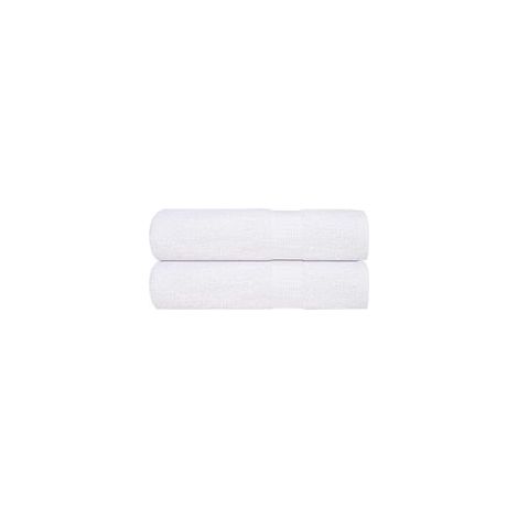 Asciugamani da bagno FROGN, set da 2, bianchi, 70 x 140 cm, 360 g/m² - Crezuo (1/4)