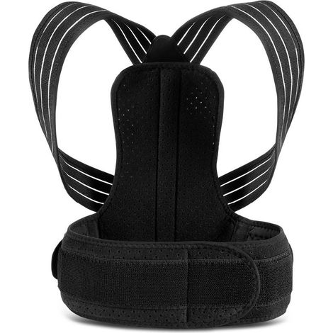 Ceinture de maintien dorsal orange care - sangle arriere noire - m
