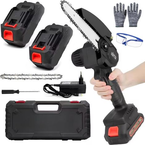 Mini Motosega con Doppia Batteria Sega Portatile per Potatura con Accessori (1/5)