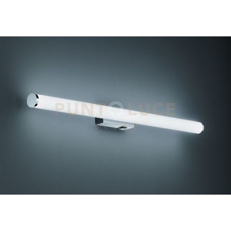 MATTIMO APPLIQUE LED 8,6W 880lm, 3000K PER BAGNO METALLO CROMATO E DIFFUSORE BIANCO IP44 CON INTERRUTTORE L. 80,4CM