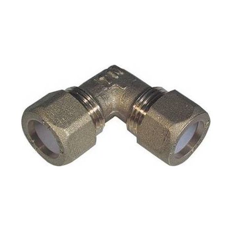 COUDE DOUBLE POUR CUIVRE AVEC OGIVE EN TÉFLON TIEMME Dimensions : 3/4 x 18