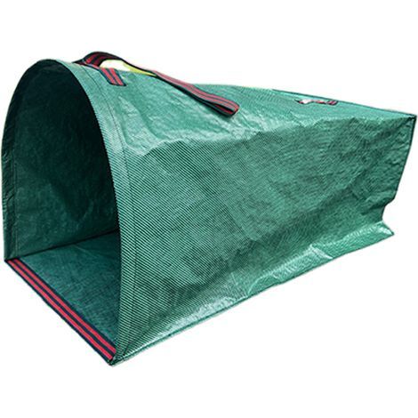 Laubsack – 200 l Fassungsvermögen – 76 x 56 x 43 cm – Schwarz und Grün (1/5)