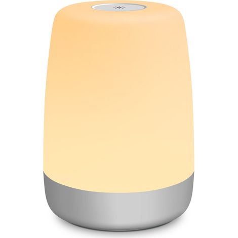Veilleuse bébé tactile, lampe de chevet à intensité variable, LED pour enfants avec minuterie, changement de couleur RGB et fonction mémoire, rechargeable par USB. (1/5)