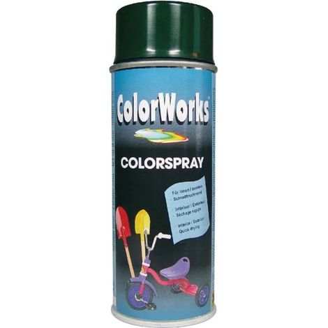 Vernice aerosol Colorworks ral6009 finitura opaca asciugatura rapida