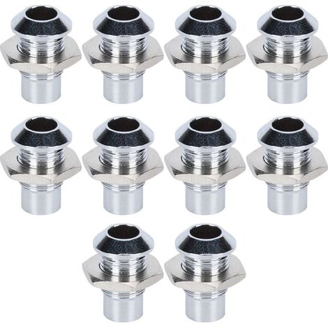 Lot de 10 supports de montage convexes en cuivre pour diodes électroluminescentes de 5 mm / 0,2 pouce (1/5)