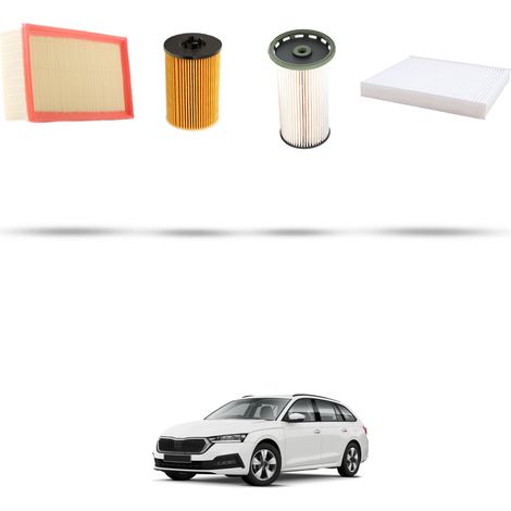 Kit tagliando 4 filtri compatibile con Skoda Octavia IV 2.0 TDI 105kw Dal 2020 (1/5)