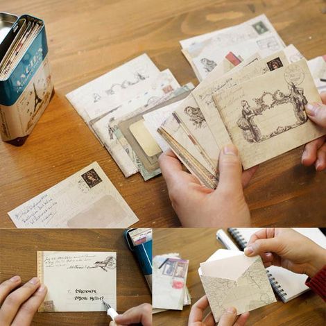 60 petites enveloppes kraft rétro style western, mini enveloppes mignonnes pour cartes de membre, rangement exquis (hors fournitures et autres articles) (1/5)