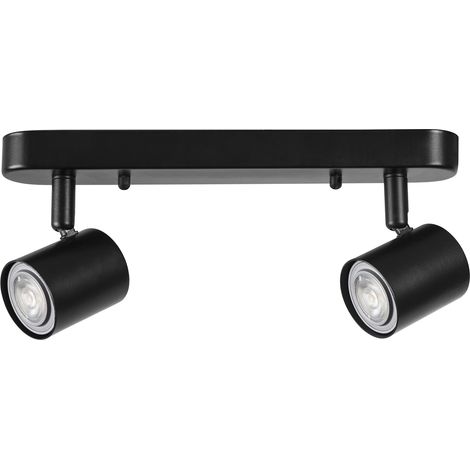 FORLIGHT Keeper Double proyector doble para boombilla GU10 en color negro (1/5)