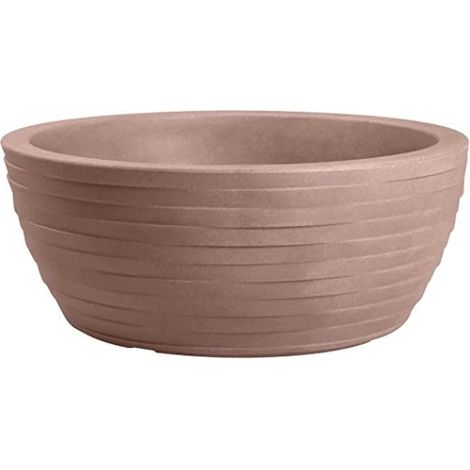 Vaso ciotola resina THETIS ELEGANCE cm. 30 CORTEN (1/5)