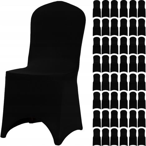 COPRI ELASTICO UNIVERSALE PER SEDIE DA BANCHETTO 190g NERO x50