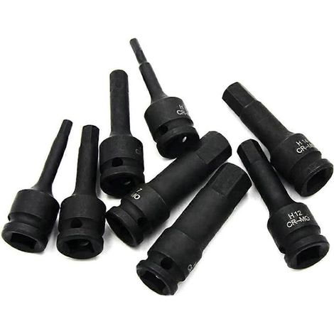 Embout de perçage à percussion hexagonal 12,5 mm H5-H19 pour clé hexagonale (1/5)