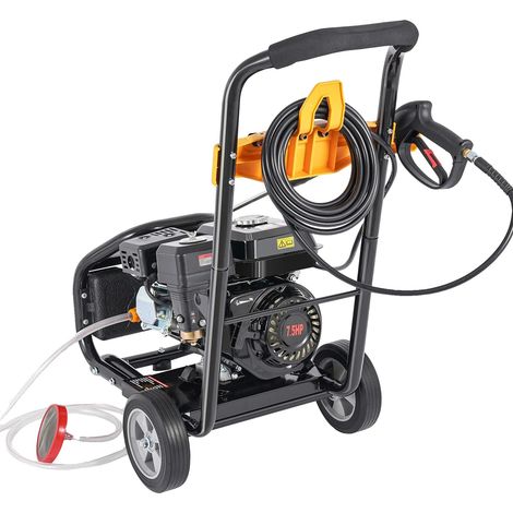 Hidrolimpiadora de alta presión, 2200 PSI, 5 boquillas, color negro, gasolina. (1/2)