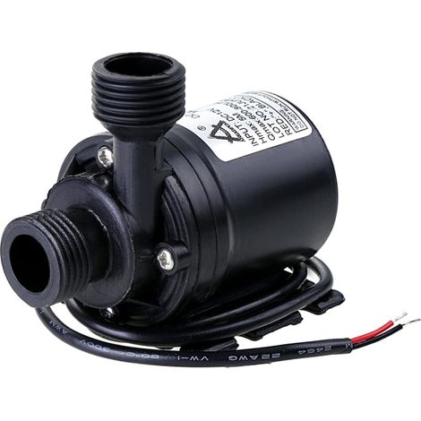 LYERCW - Pompe de circulation 12 V CC 800 L/h 5 m, système de circulation d'eau, noire, 1 pièce