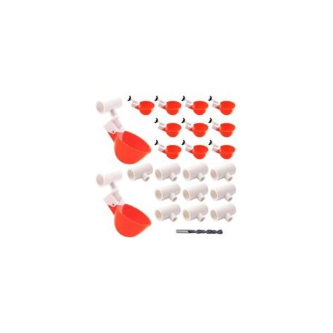 Bebederos automáticos para aves de corral, sistema de riego por gravedad para pollos, bebedero autollenable - Crezuo