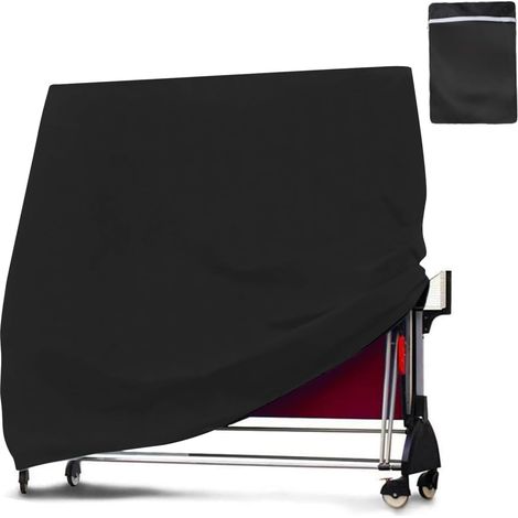 Housse pliable pour table de ping-pong – en tissu Oxford avec revêtement PU imperméable, dimensions 165 x 70 x 185 cm
