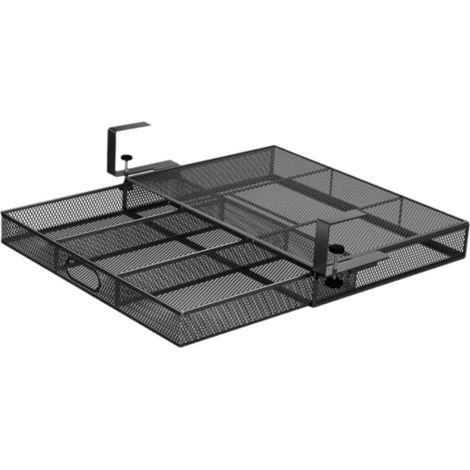 JSSEVN - Hängender Schubladenkorb für unter den Schreibtisch, platzsparende, unsichtbare Metall-Schubladenablage für Büro und Schminktisch (1/5)