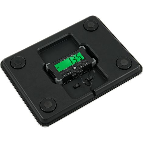 Balance postale électronique de 120 kg (264 lbs) avec précision de 10 g, intégrée en acier inoxydable, affichage numérique LCD rétroéclairé, arrêt automatique, maintien des données, tare et comptage. (1/5)