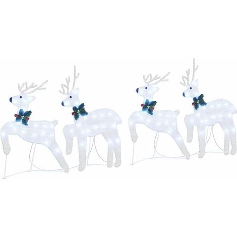 Guirlande lumineuse LED en forme de renne (4 tissus argentés) (1/5)