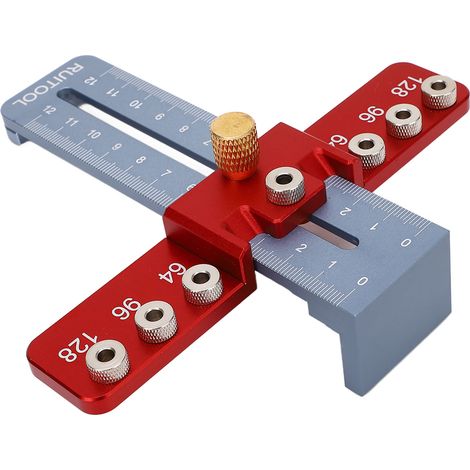 Gabarit de quincaillerie meuble précis rapide compact guide perçage bois pour poignée tiroir porte bouton (1/5)