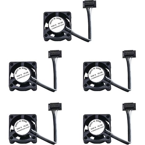 5 ventiladores de refrigeración para extrusor de impresora 3D, mini ventiladores de refrigeración con control de temperatura PWM para Bambu Lab P1S P1P()