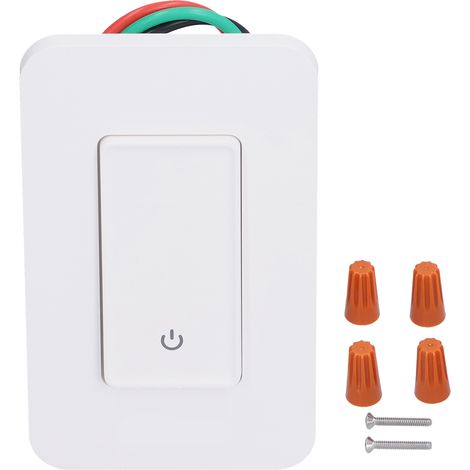 Interrupteur intelligent WiFi compatible avec l'application Smart Life/Tuya pour l'amélioration de la maison, blanc, 120 V (1/5)