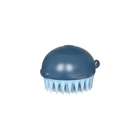 Brosse de bain pour poissons-globes pour animaux de compagnie, peigne de massage, produits de nettoyage pour chats et chiens，bleu
