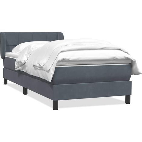 Maison Exclusive - Boxspringbett mit Matratze Dunkelgrau 80x220 c