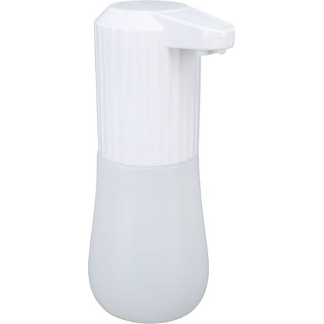 Distributeur de savon automatique blanc 600 ml grande capacité à capteur pour lavage des mains type pulvérisateur (1/5)