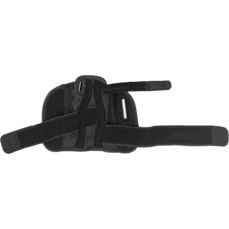 Poignets sportifs noirs antidérapants, épais bandes de maintien pour gym, supports de poids assortis pour haltérophilie (1/5)