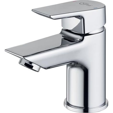 Ideal Standard Tesi Deck Mounted Mini Basin Mixer Tap Without Waste - Chrome (1/5)