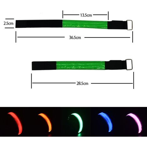 Stück leuchtende Armbänder mit USB-Anschluss und Reflektoren für Outdoor-Sportarten wie Joggen und Laufen (1/5)