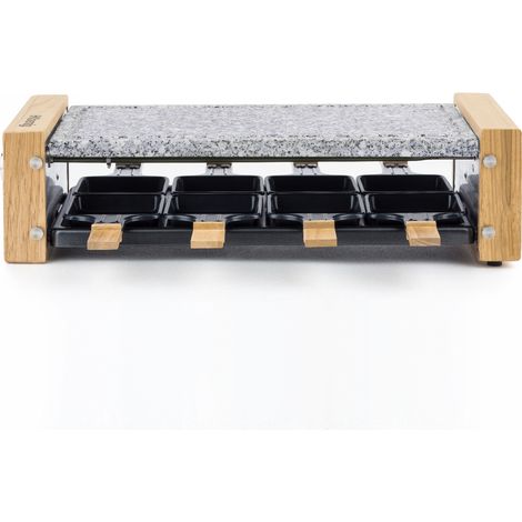 HKoenig WOD8 - Raclette 8 personas 2 en 1, plancha con piedra natural, 1200 W (1/6)