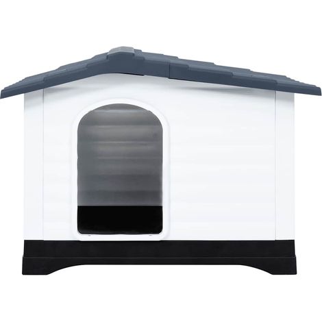 Maison Exclusive - Hundehütte Grau 90,5 x 68 x 66 cm Polypropylen