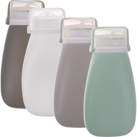 Pieces 90ml Soft Travel Bottles in PP Silicone for Travel (1/5)