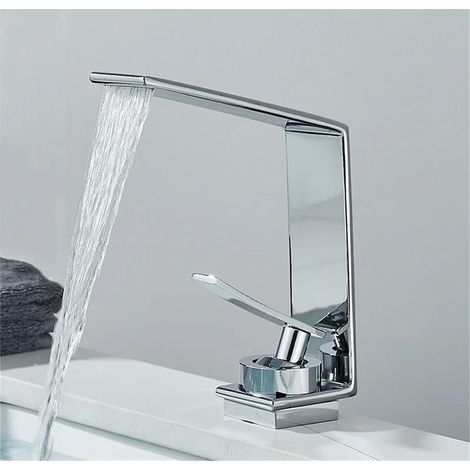 Robinet De Lavabo De Salle De Bains, Mitigeur Moderne, Grue À Trou Unique, Chaud Et Froid Pour Robinet De Salle De Bains Monté Sur Le Pont, Divers Robinets D'évier De Lavabo (1/5)