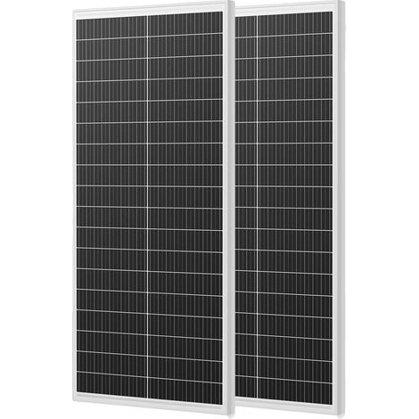 Panneau Solaire, 400W Puissance, Silicium Monocristallin, Blanc 200W (1/2)