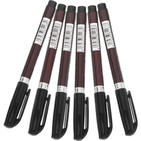 6pièces Lot de Pinceaux pour Calligraphie Chinoise Utilisation Sumi Aquarelle Dessin à Encre pour Débutants et Artistes (1/5)